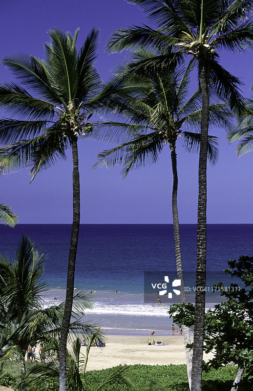 美国夏威夷大岛哈普纳海滩图片素材