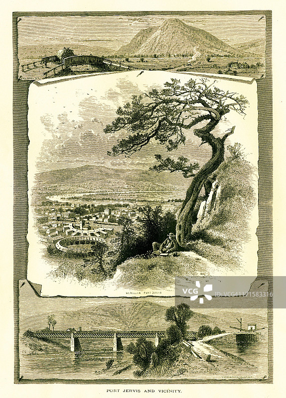 纽约州杰维斯港及其周边地区图片素材