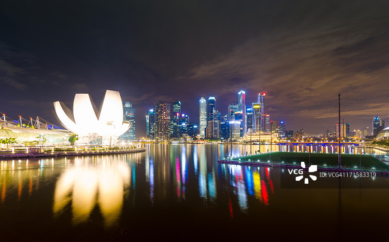 新加坡城市景观全景图片素材