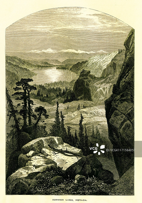 加利福尼亚州多纳湖图片素材