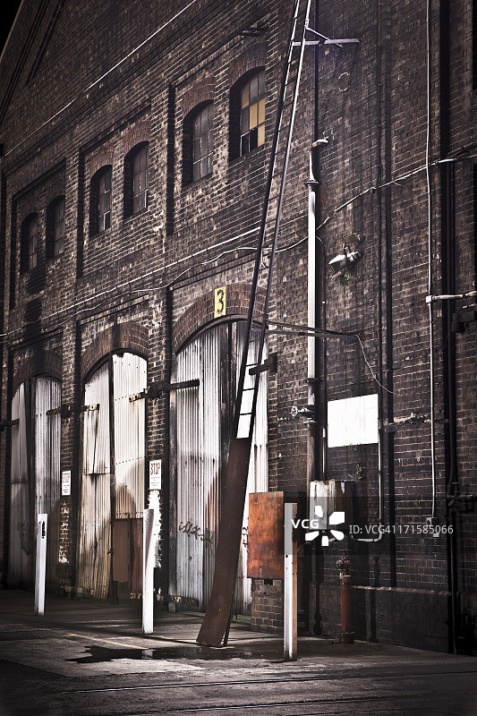 旧铁路货场车间图片素材