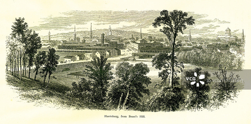 美国宾夕法尼亚州哈里斯堡图片素材