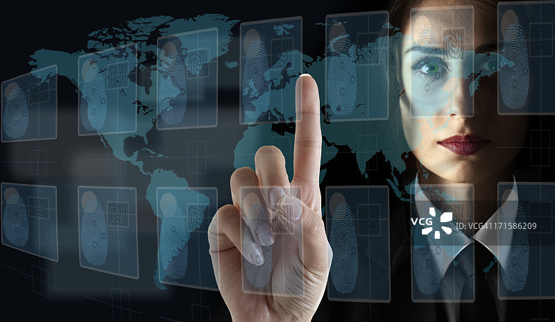 透明数字触摸屏界面图片素材