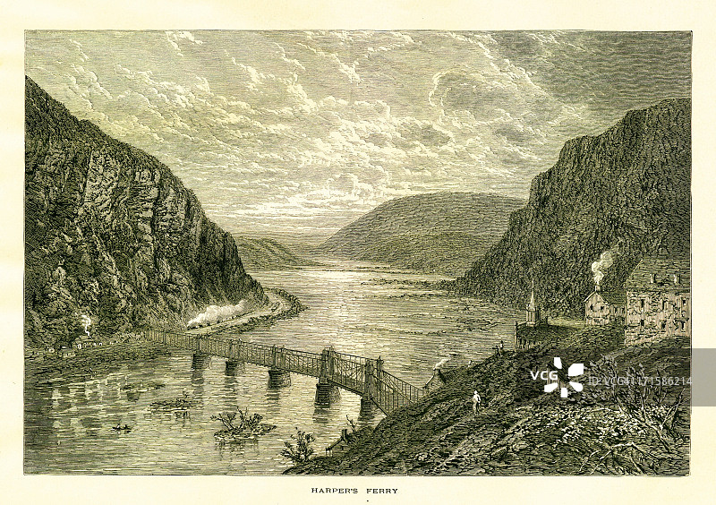 西弗吉尼亚州哈珀斯费里图片素材