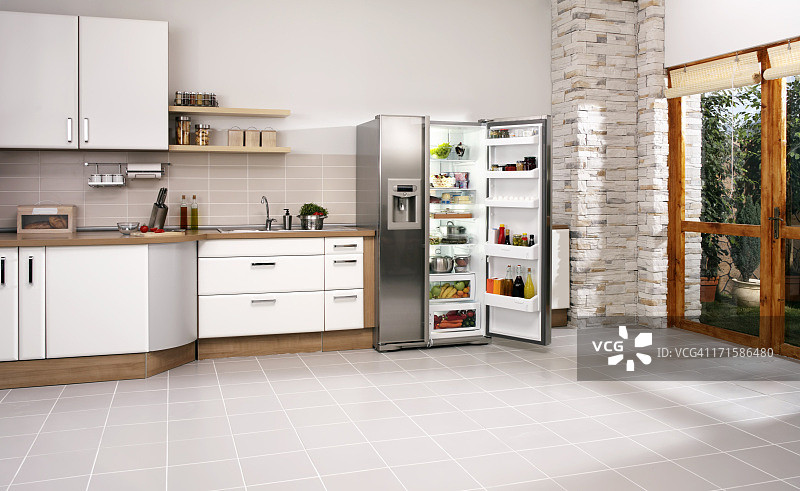 现代厨房图片素材