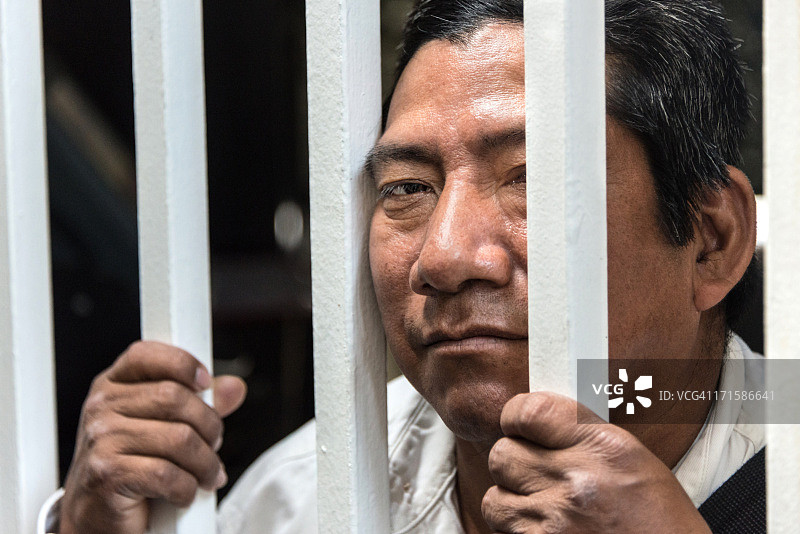 被监禁的移民图片素材