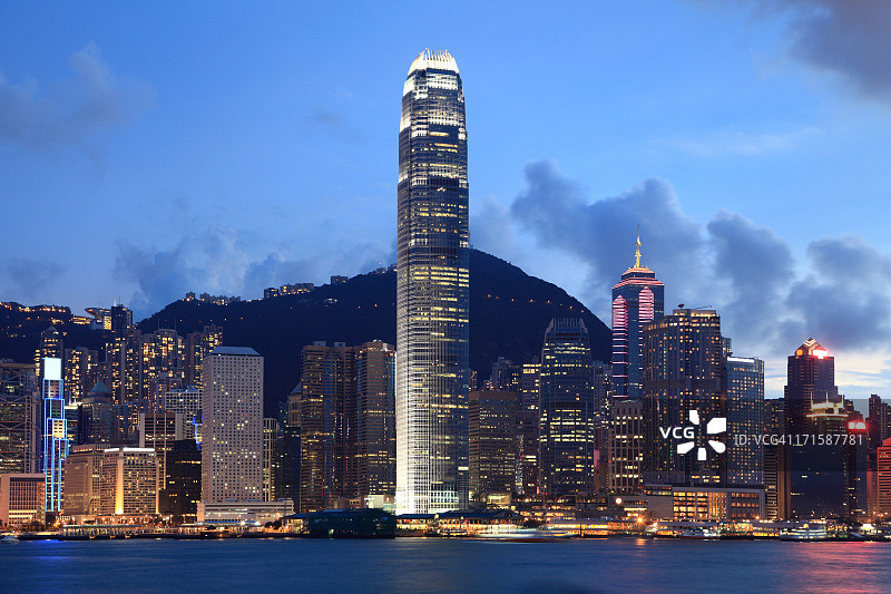 中国香港夜景图片素材