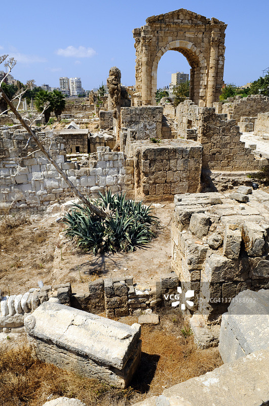 黎巴嫩提尔的巴斯考古遗址图片素材