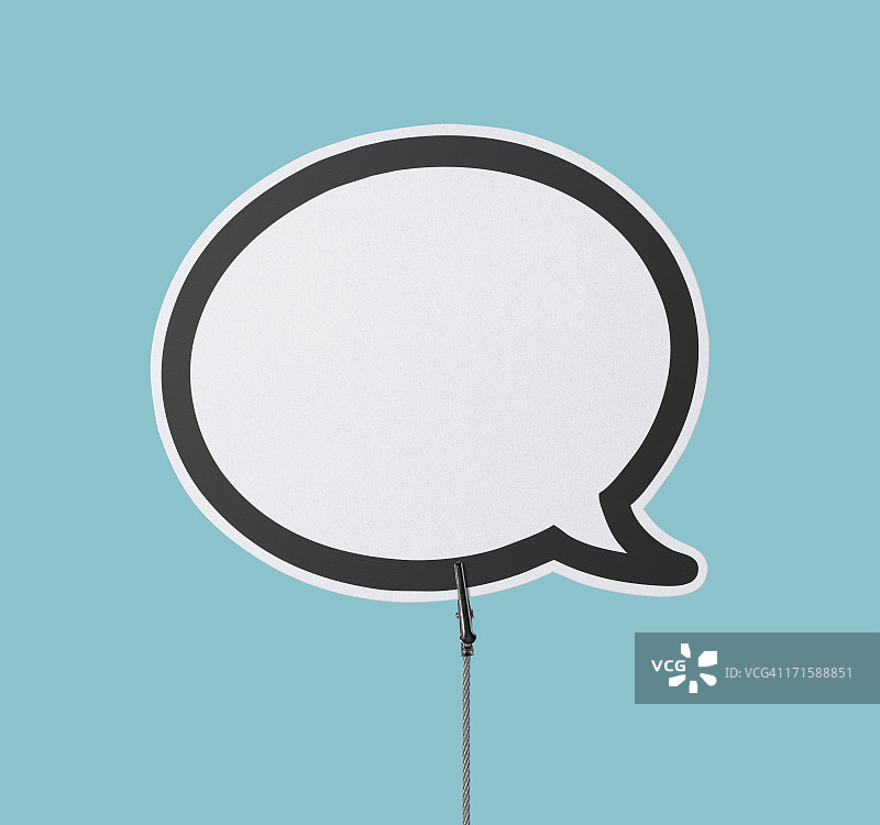 线夹中的对话气泡图片素材