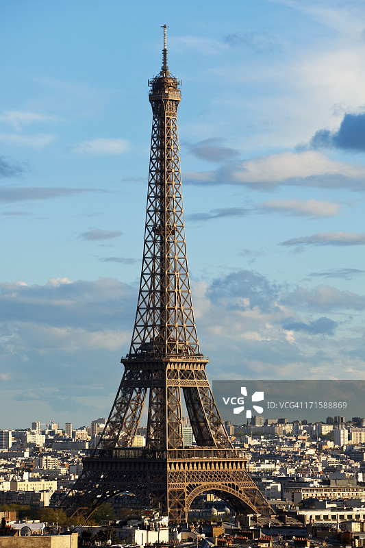 法国巴黎的埃菲尔铁塔图片素材