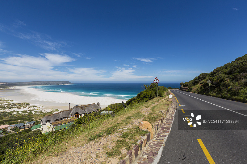 从查普曼峰路欣赏诺德霍克海滩全景图片素材