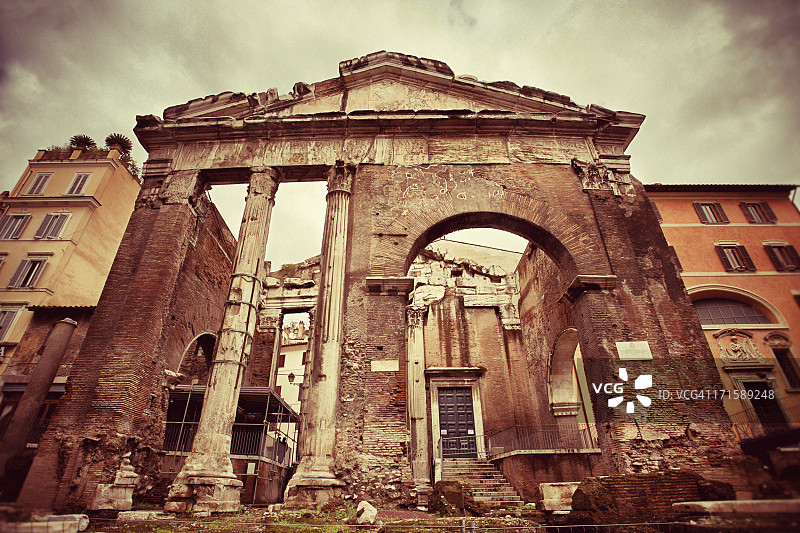 罗马奥塔维亚柱廊图片素材