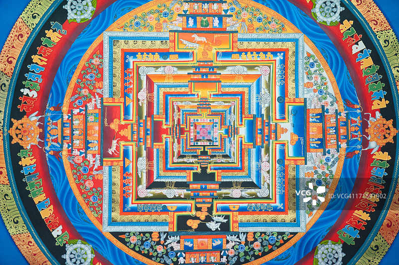 藏族时轮金刚坛城图片素材