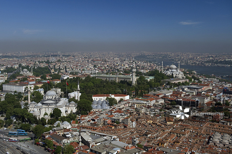 巴耶济德广场和大巴扎航拍景观图片素材