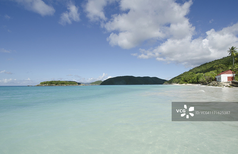 美国维尔京群岛圣约翰热带海滩风光图片素材