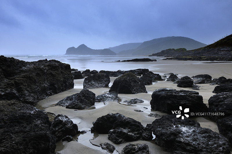 雨后沙滩图片素材