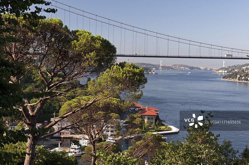 从坎利卡看博斯普鲁斯海峡大桥图片素材