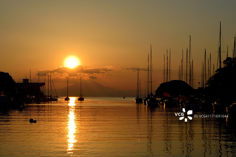 诸矶湾傍晚图片素材