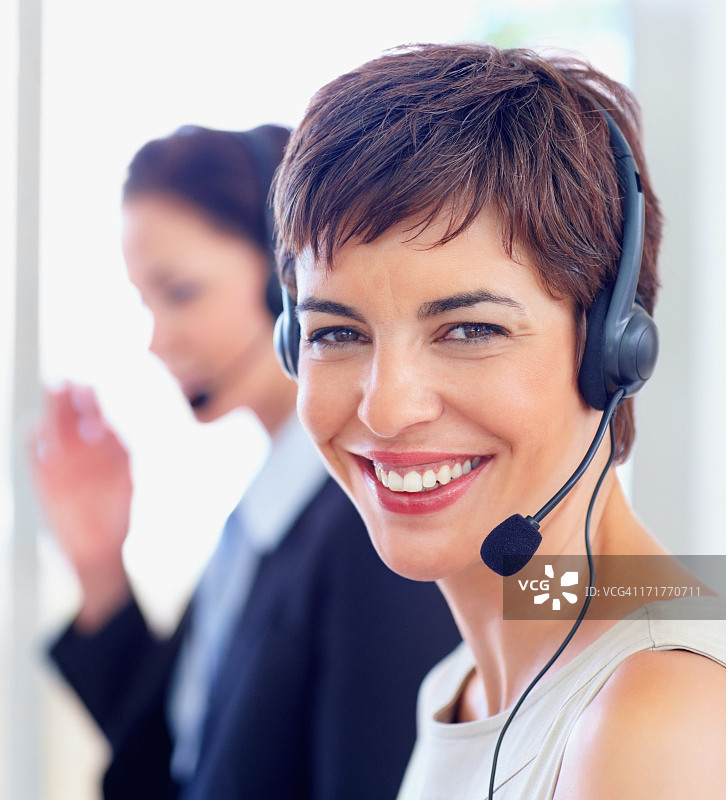 办公室里的漂亮女秘书图片素材