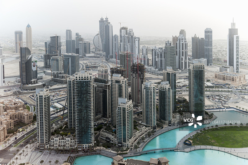 迪拜城市天际线图片素材