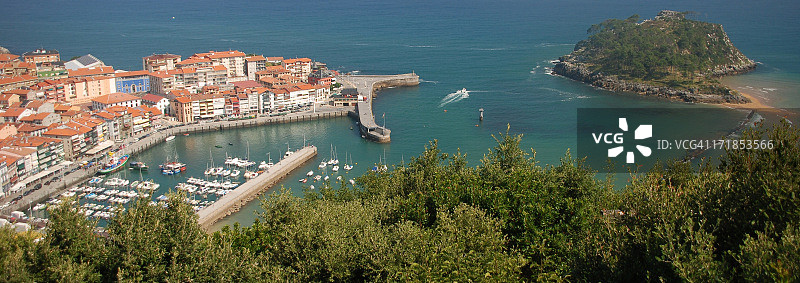 莱凯蒂奥全景（西班牙巴斯克地区）图片素材