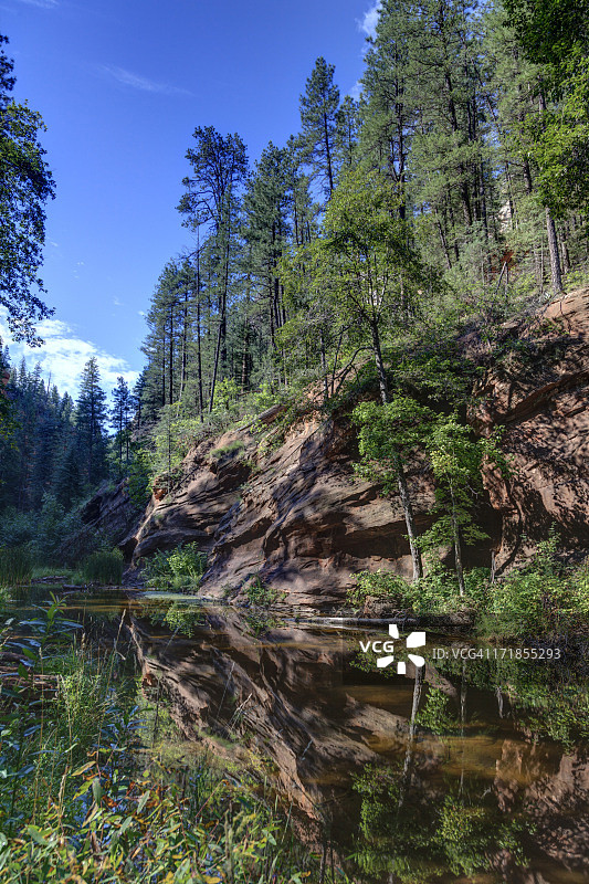 美国亚利桑那州塞多纳橡树溪峡谷图片素材