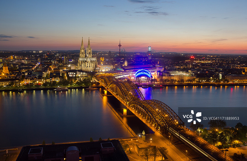 科隆夜景图片素材