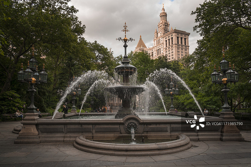 市政厅喷泉图片素材