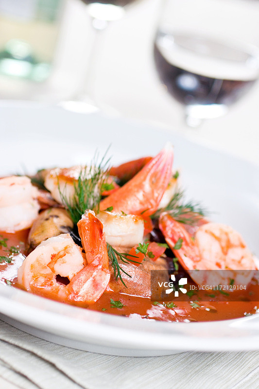 香辣海鲜杂烩图片素材