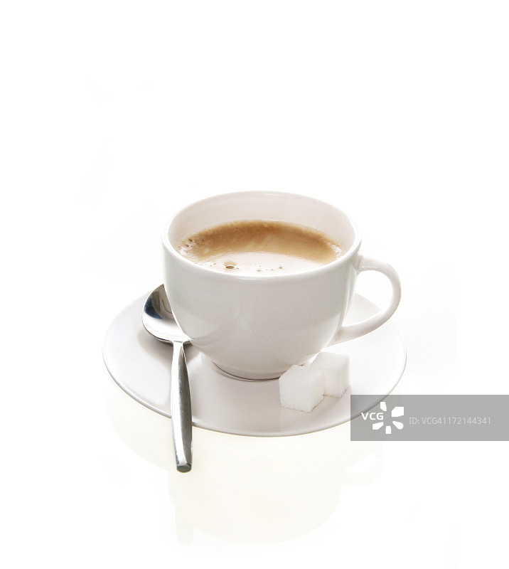 白色背景上的咖啡杯图片素材
