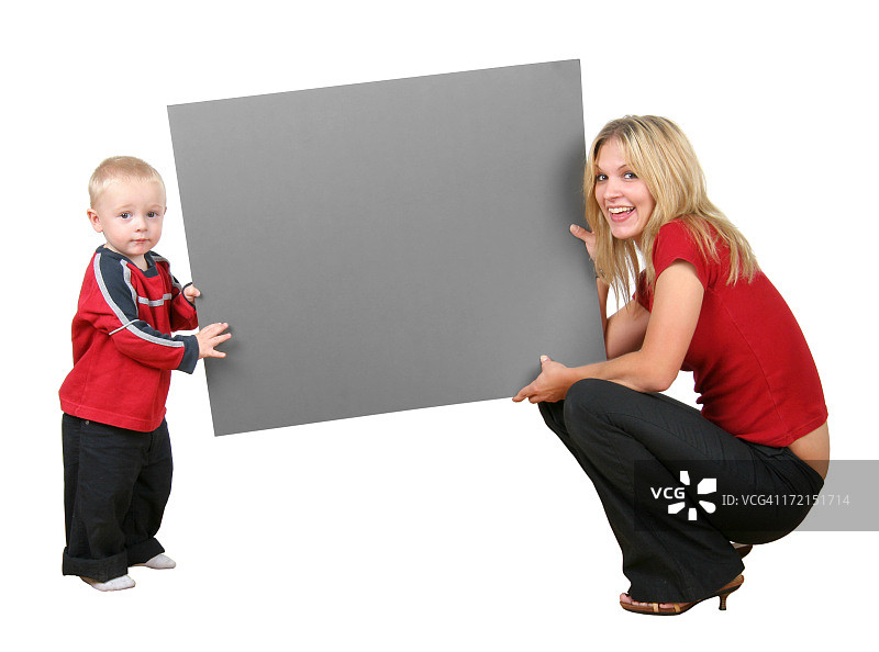 母亲和儿子的广告图片素材