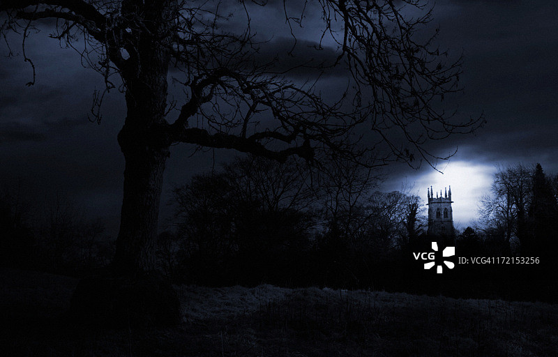 闹鬼的风景图片素材