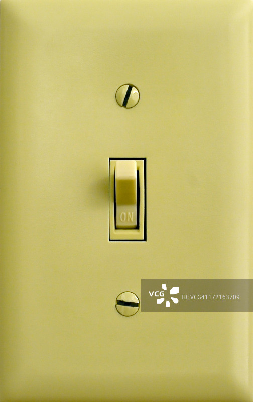 电灯开关开启图片素材