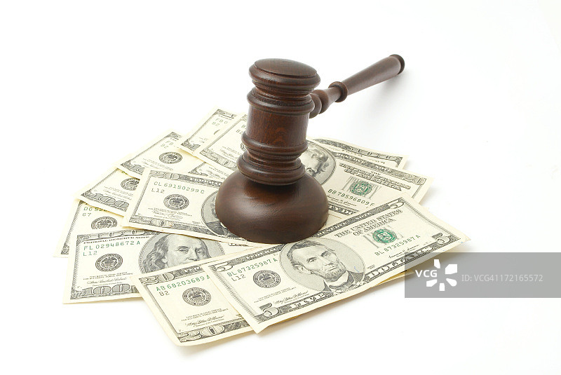 法槌与金钱图片素材