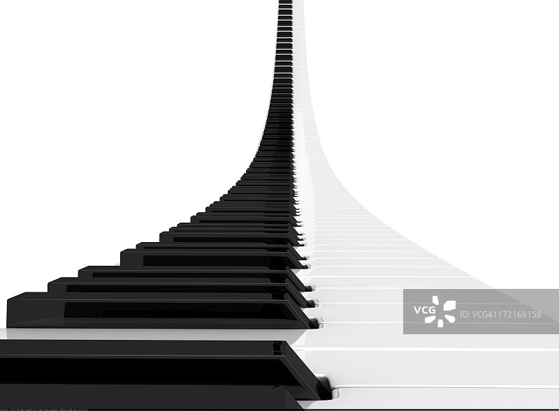 上升的钢琴键盘渲染图片素材