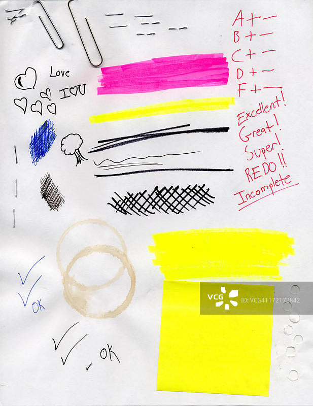 疯狂的纸张图片素材