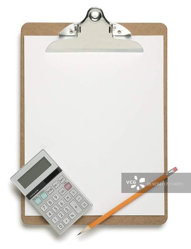 剪贴板和计算器图片素材