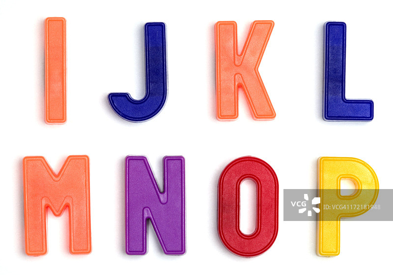 彩色字母冰箱磁贴图片素材
