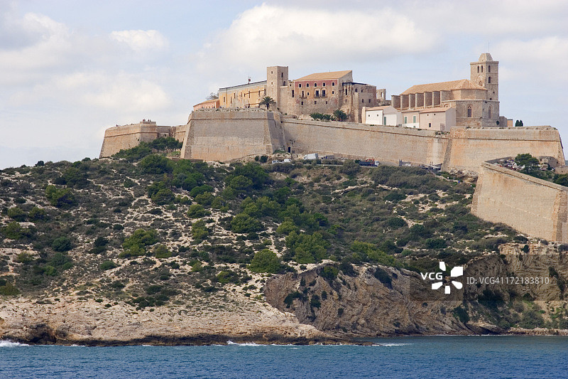 老旧的围墙城镇图片素材