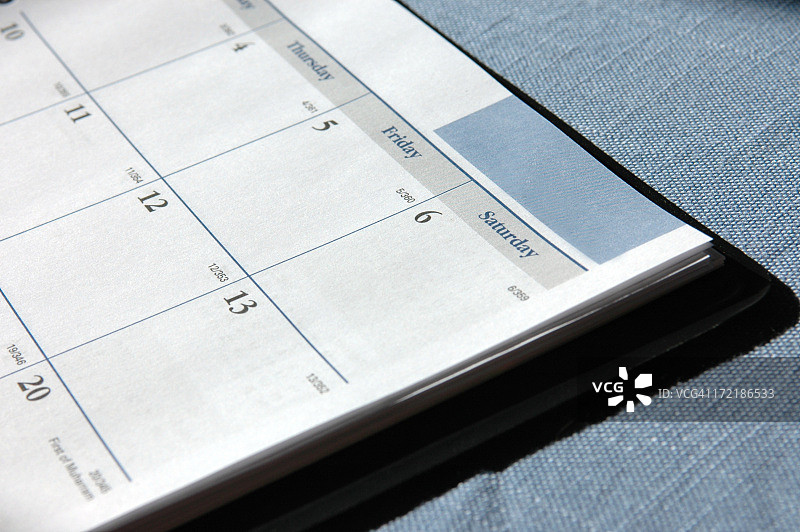 蓝色标签日历图片素材