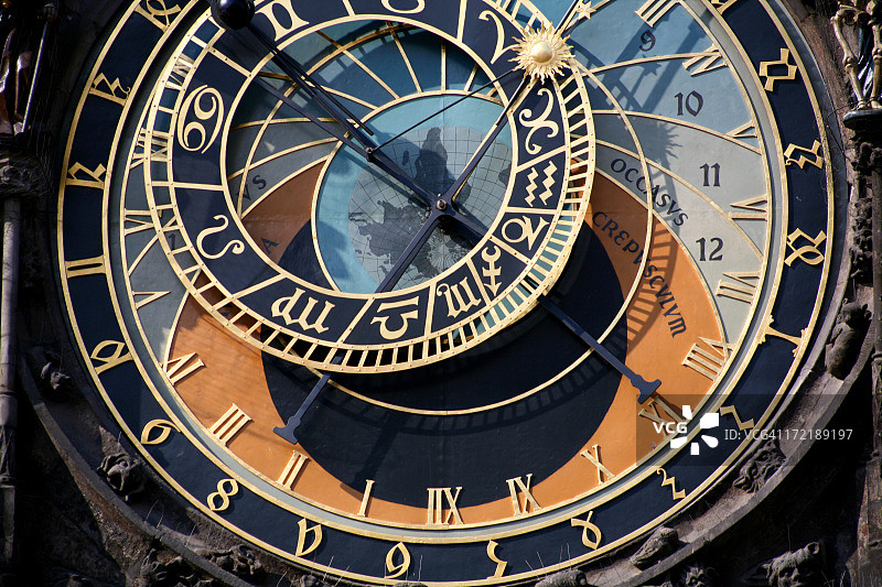 捷克共和国布拉格天文钟图片素材