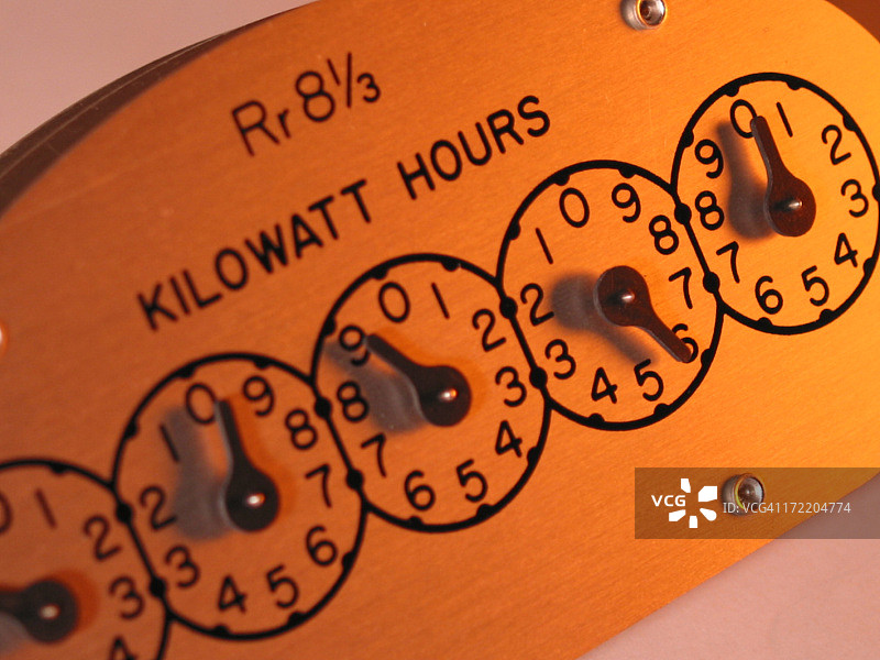 电能表读数图片素材