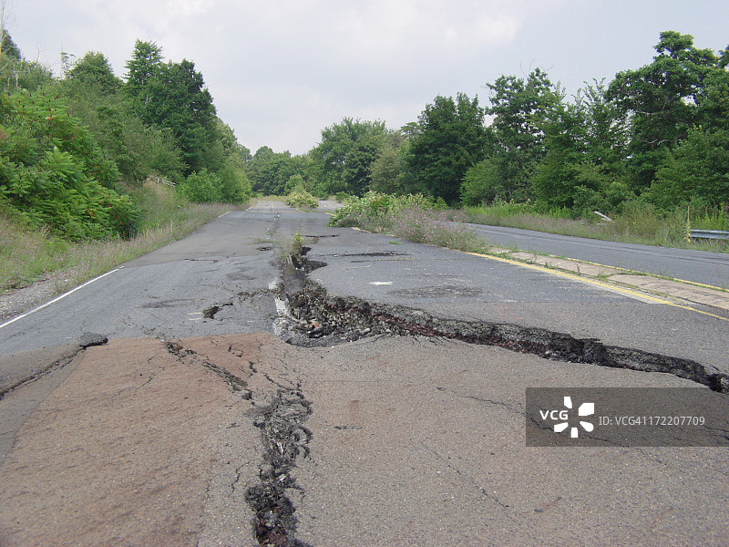道路裂缝图片素材