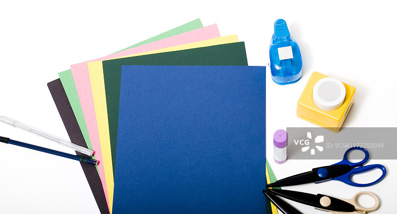 蓝色剪贴簿图片素材