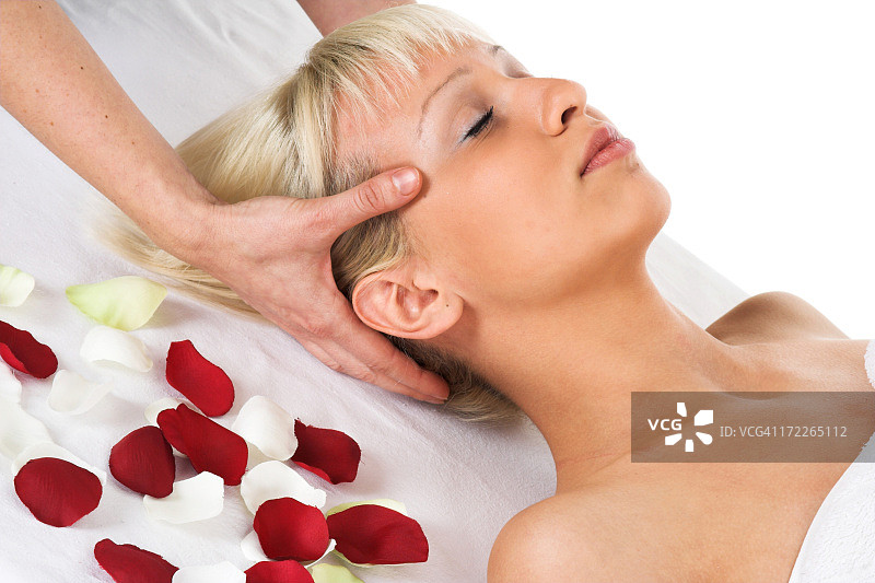 头部按摩图片素材