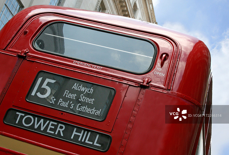 伦敦红色双层巴士图片素材