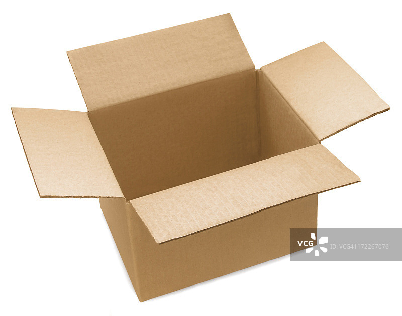 打开的纸板箱图片素材