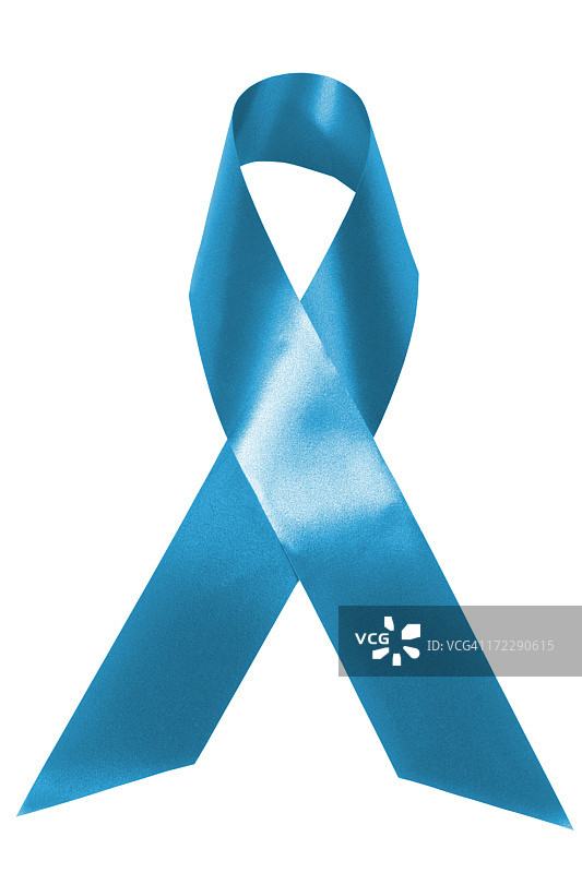 浅蓝色关怀丝带图片素材