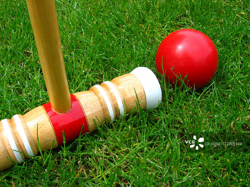 草地槌球运动图片素材