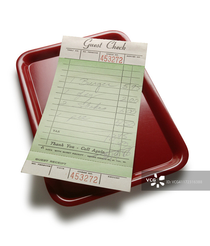 宾客账单图片素材